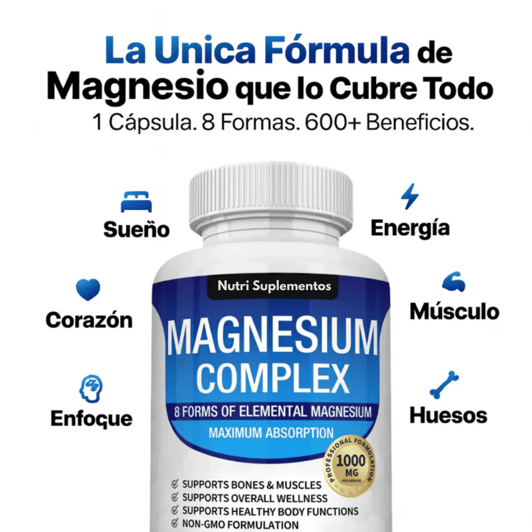 Magnesio 8 en 1 — frasco principal