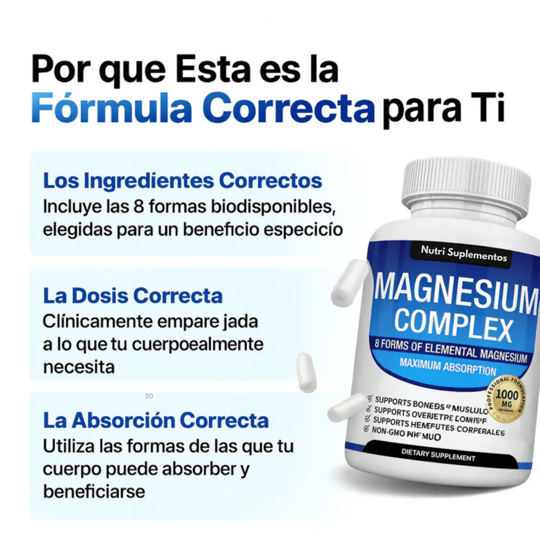 Explicación de la fórmula de magnesio 8 en 1