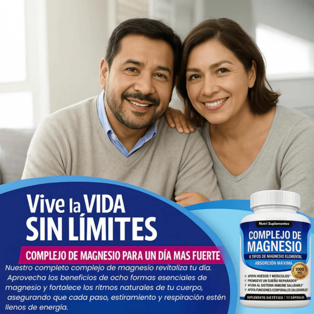 Energía y vitalidad con magnesio 8 en 1